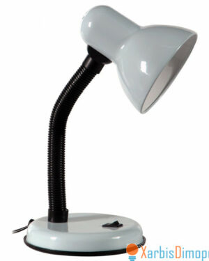 READING DESK LAMP HD 2028 WH WITH BASE+SPIRAL WHITE Ε27